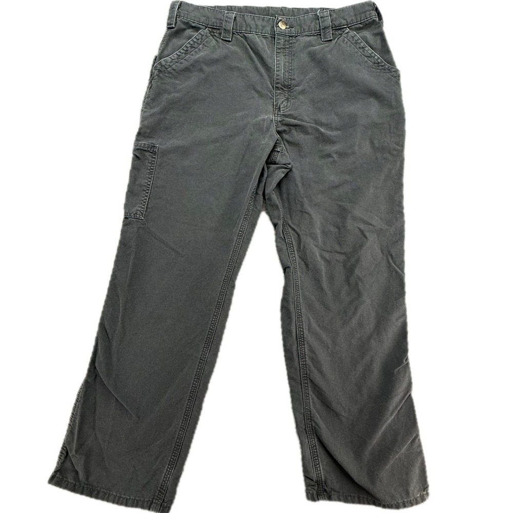 Carhartt B151 BLK Men's 36x30 Carpenter Original Fit Work Pants Black Cotton